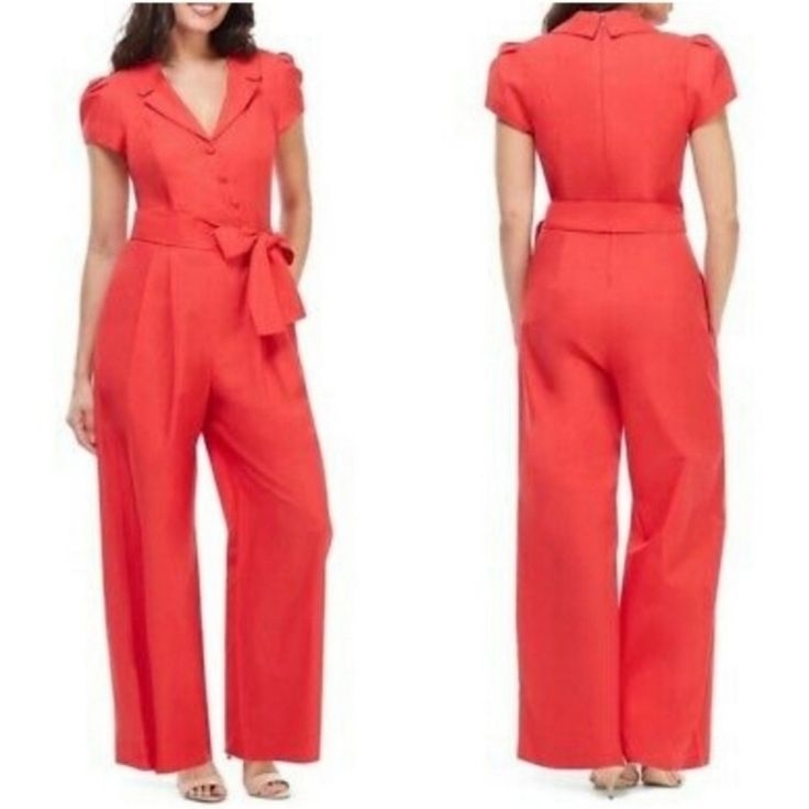 Gal Meets Glam Belted Jumpsuit Romper